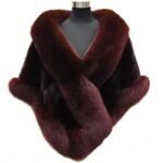 Imitated Mink Fox Fur Cape Coat Plus-sized Dress Shawl - Image 4