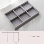 Home Large Capacity Flannel Jewelry Box With Earrings Nails Hand Accessories - Image 2