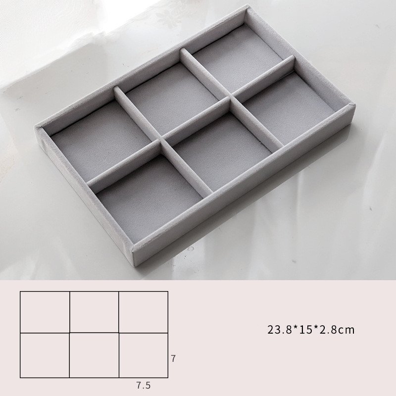 17690298033726.jpg Home Large Capacity Flannel Jewelry Box With Earrings Nails Hand Accessories - Image 2