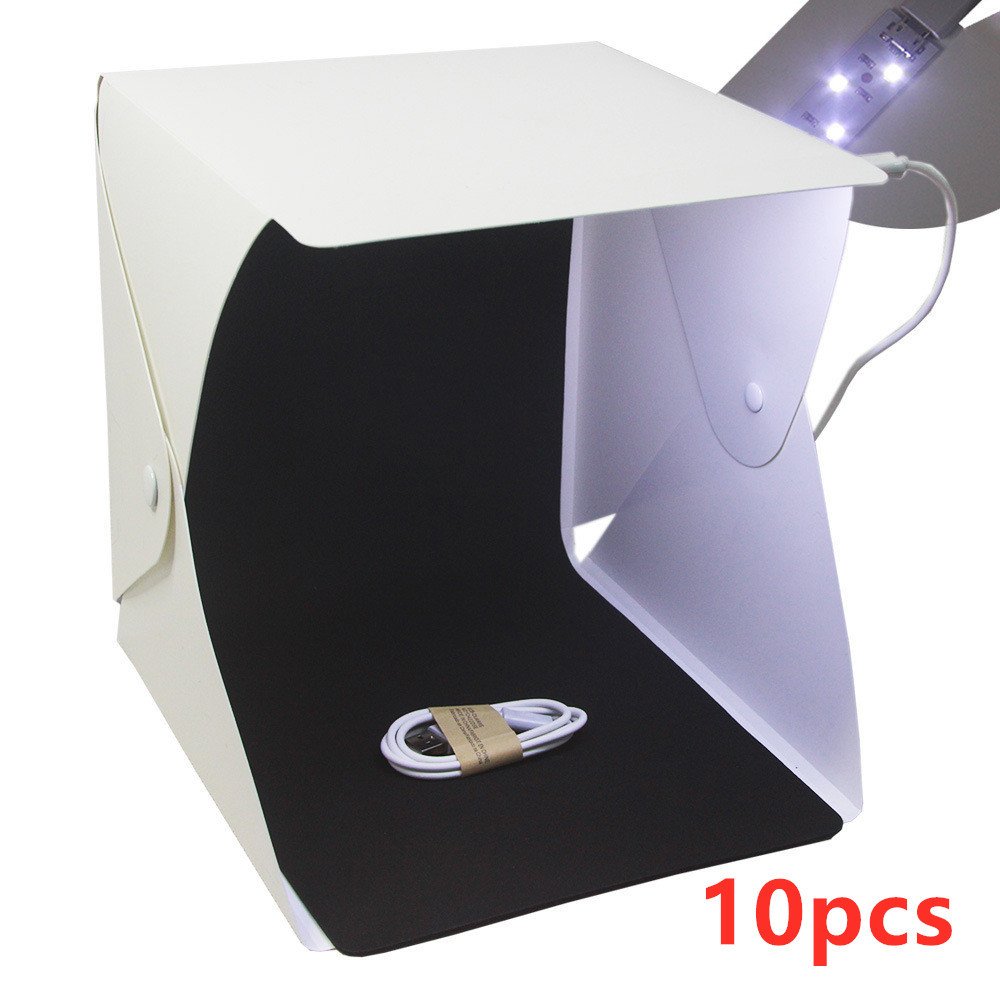 1785033725774.jpg 20cm folding studio Professional photo simple LED small light box - Image 7