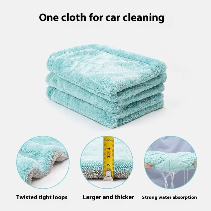 Dedicated For Car Cleaning Absorbent Microfiber Multifunctional Thickening Towel - Image 2