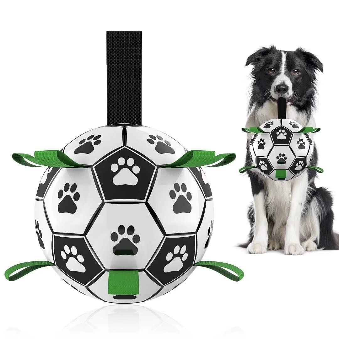 1929813732909912064.jpg Interactive Dog Football Toy Soccer Ball Inflated Training Toy For Dogs Outdoor Border Collie Balls For Large Dogs Pet Supplies - Image 1