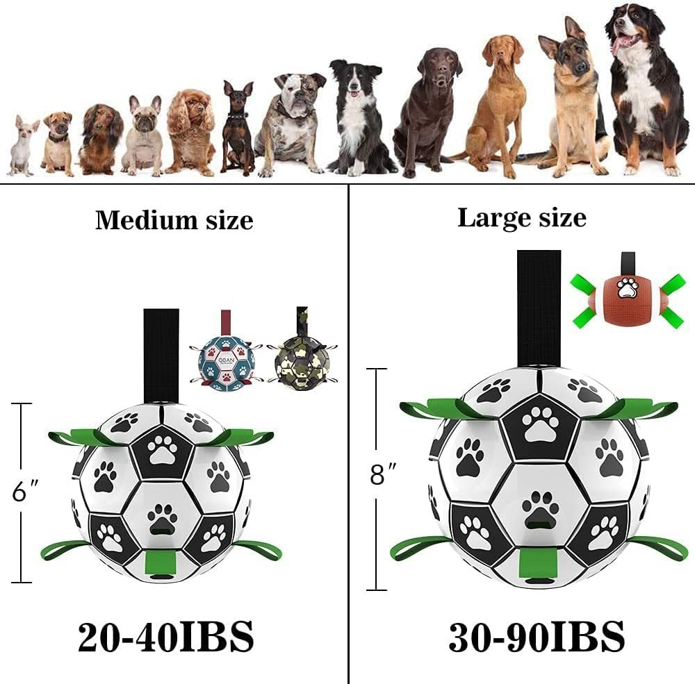 1929813734025596928.jpg Interactive Dog Football Toy Soccer Ball Inflated Training Toy For Dogs Outdoor Border Collie Balls For Large Dogs Pet Supplies - Image 2