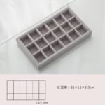 Home Large Capacity Flannel Jewelry Box With Earrings Nails Hand Accessories - Image 8