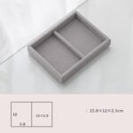 Home Large Capacity Flannel Jewelry Box With Earrings Nails Hand Accessories - Image 5
