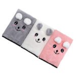 Coral Velvet Bath Towel Two-piece Towel Rabbit Ears Koala Bear Gift Box - Image 5