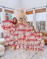 Christmas Printed Parent-child Wear Homewear Family Set Pajamas - Image 8