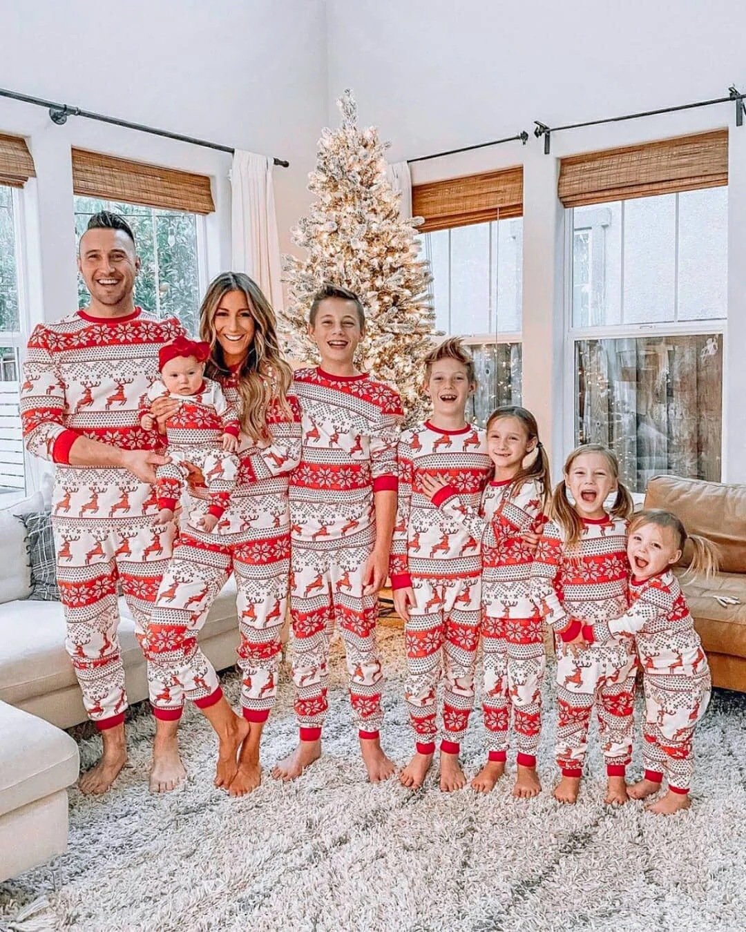 22b1c628-7394-449d-a1b4-1ccfb4e34207.jpg Christmas Printed Parent-child Wear Homewear Family Set Pajamas - Image 8