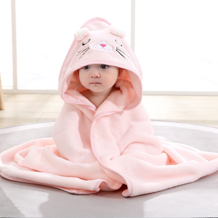 Spring And Autumn Baby Airable Cover Swaddling Bath Towel - Image 4