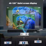 Projector Home Office Mobile Phone Wireless HD Projector Portable Overhead Projector Home Theater - Image 10