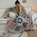 Bohemian Style Sofa Blanket Bay Window Knitted - Image 8