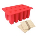 10 Consecutive Ice Cream Ice Cream Molds Silicone Ice Tray Creative Popsicle Sharpener Kitchen Tool - Image 2