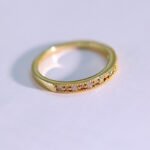 Exclusive love ring European and American style wedding ring 18K gold high-grade AAA zircon ring