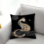 Cat Series Cotton And Linen Automobile Pillow Cover - Image 4