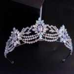 New European And American 3A Zirconia Bridal Wedding Crown - Image 3