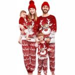 Parent-Child Two-piece Suit Elk Printing Pajamas Suit Homewear - Image 2