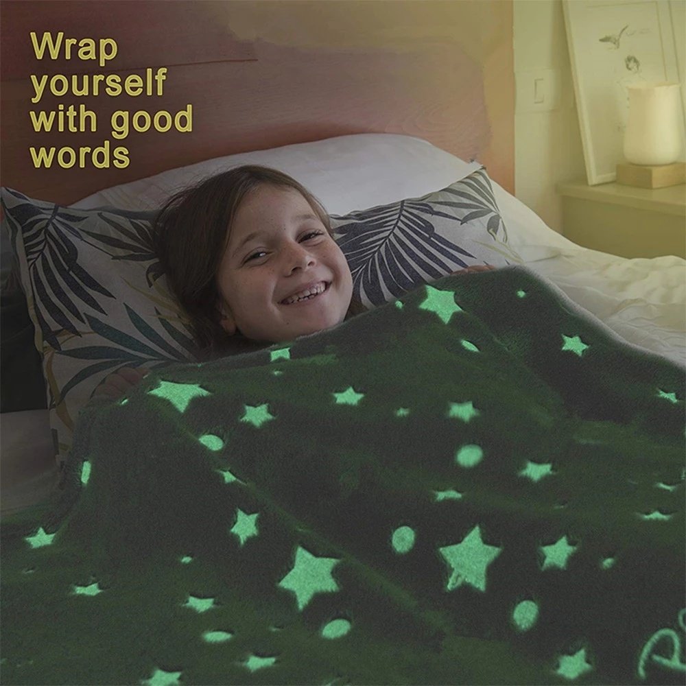 2789800634848.jpg Glowing Polyester Wool Blanket In The Dark - Image 1