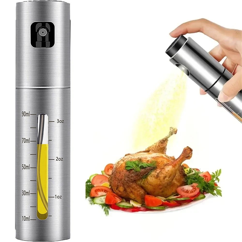 278a4ef2-0726-4966-9c9c-139248f4999c.jpg Fuel Spray Can Household Kitchen Supplies Artifact Stainless Steel Oil Injection Bottle Spice Bottle Spray Press Type Barbecue Oil Bottle Kitchen Gadgets - Image 1