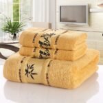 Bamboo charcoal fiber bath towel - Image 5