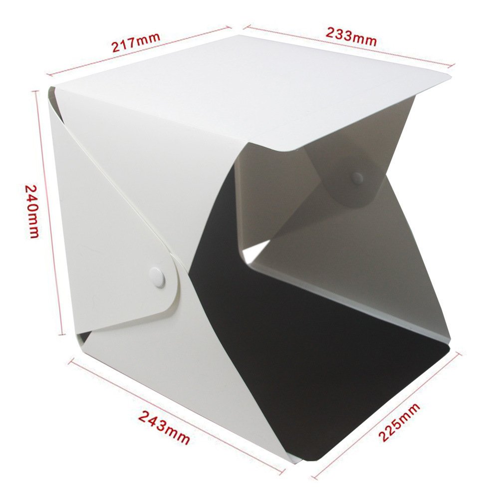 2937646499627.jpg 20cm folding studio Professional photo simple LED small light box - Image 2