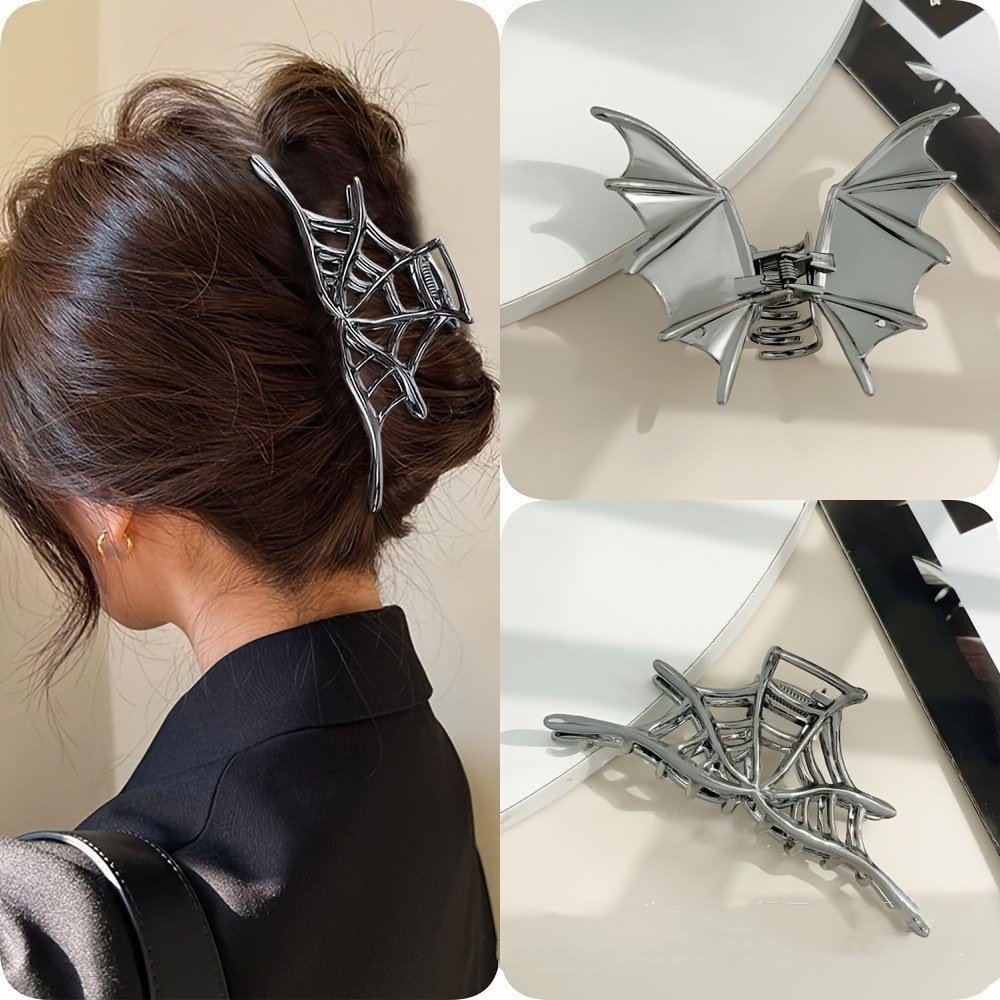 2974cc9c-a884-4e84-8fd6-9811d6a7007a.jpg Halloween Barrettes Simple Bat - Image 1