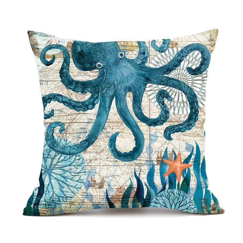 2990761234954.jpg Cushion Covers Sea Turtle Printed Throw Pillow Cases For Home Decor Sofa Chair Seat - Image 10