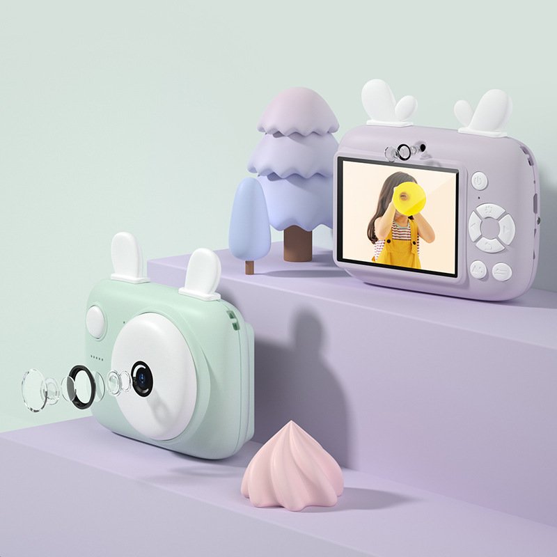 2bab4597-fca7-4a5e-9f43-80410e49253b.jpg A2 Kids Photo Camera Macaron Mini SLR - Image 1