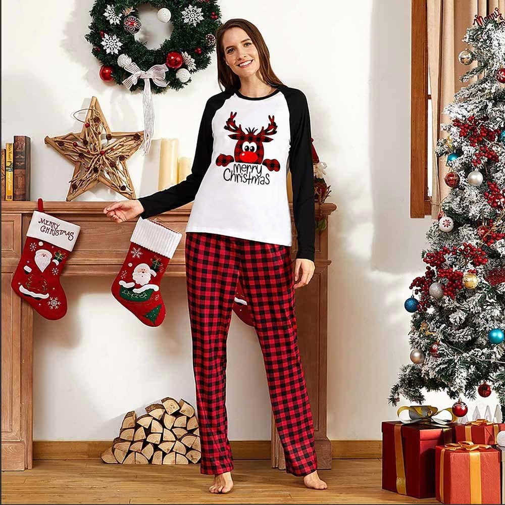 2befc184-93be-489a-a970-53cabce644b0.jpg Family Christmas Pajamas Matching Sets Christmas Sleepwear Parent-Child Pjs Outfit For Christmas Holiday Xmas Party - Image 2