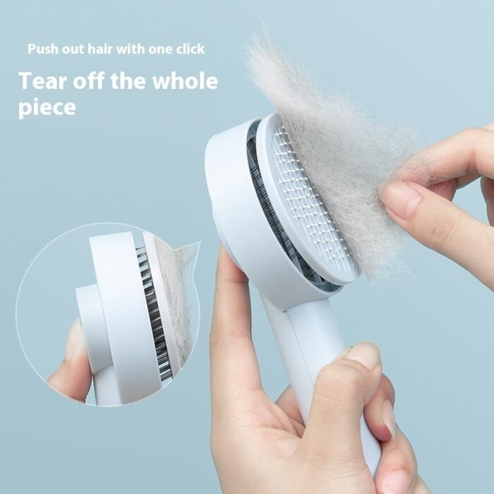 Pet Needle Comb Hair Remover Brush Dog And Cat Pet Comb Self Cleaning Massage Brushes Grooming Supplies - Image 3
