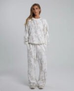 2024 Autumn Winter Two Piece Sets Women Camouflage Hoodie Maple Leaf Print Sweatshirt Suit Sports Hoodie Sportswear - Image 7