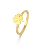 Women's Stainless Steel Lucky Four-leaf Clover Ring - Image 6