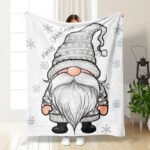 Christmas Thickening Print Flannel Blanket - Image 10
