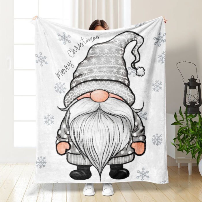 Christmas Thickening Print Flannel Blanket - Image 10