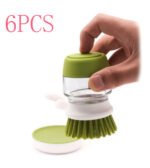 Dishwashing And Pot Washing Brush With Liquid Soap For Tableware - Image 10