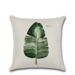 Plain and elegant flax leaf pillow - Image 4