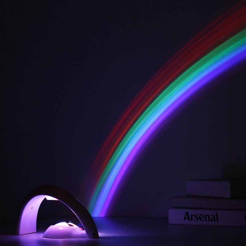 31785494400.jpg Novelty LED Romantic Sky Rainbow Colorful Projection Night Light - Image 3