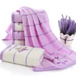 Pure Cotton 32 Strand Embroidered Face Washing Towel - Image 2
