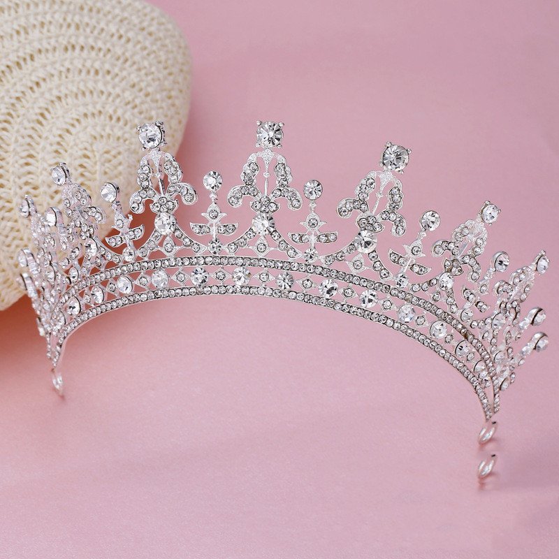 31f500b0-aefb-48e1-bdb5-b39181c52c80.jpg Queen Bridal Wedding Crown Headdress - Image 6