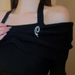 Real Gold Plating Irregular Letter Brooch - Image 4