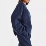 Loose Round Neck Pullover Sweater Fashion Long Sleeve Long Top For Women Clothing - Image 3
