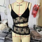 Lace Stitched Backless Small Sling Women V Neck Tank Top Underwear Vest Candy Color Bralette Clothes - Image 4