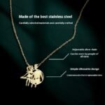 Fashion Stainless Steel 18K Gold Men And Women Couple Ins Style Necklace - Image 4