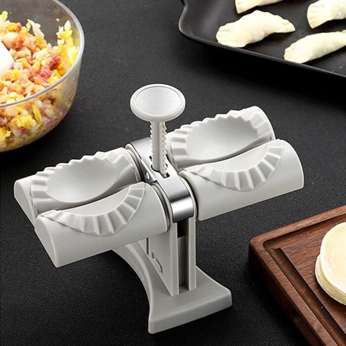 Dumpling Mould Double Head Dumpling Mold Lazy Artifact Manual Press Noodle Dumpling Maker Kitchen Accessories Dumpling Maker - Image 2