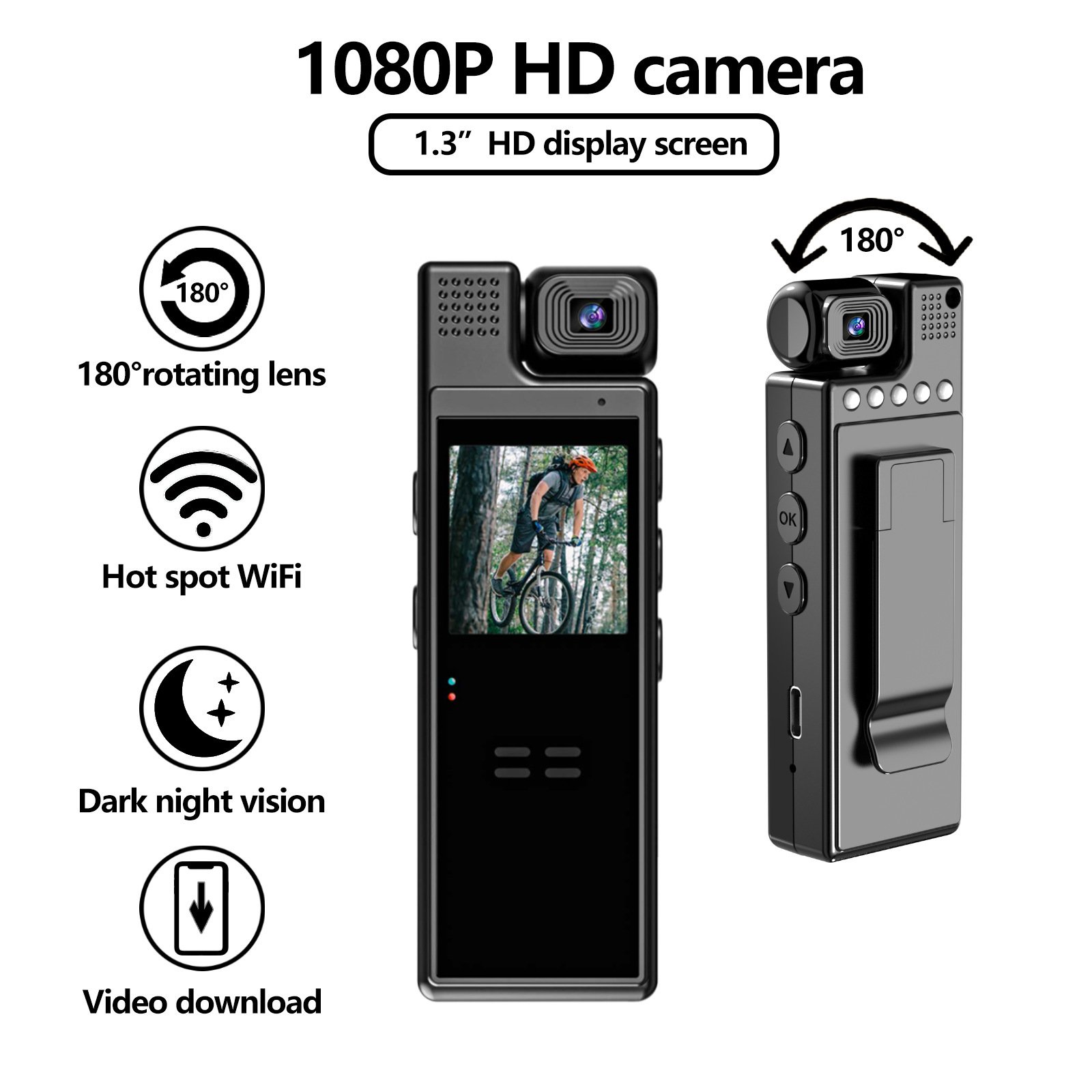 359f8f80-4936-4c27-a5a2-14e4b5052878.jpg L9 HD Night Vision Conference Recorder Outdoor Sports Camera - Image 4