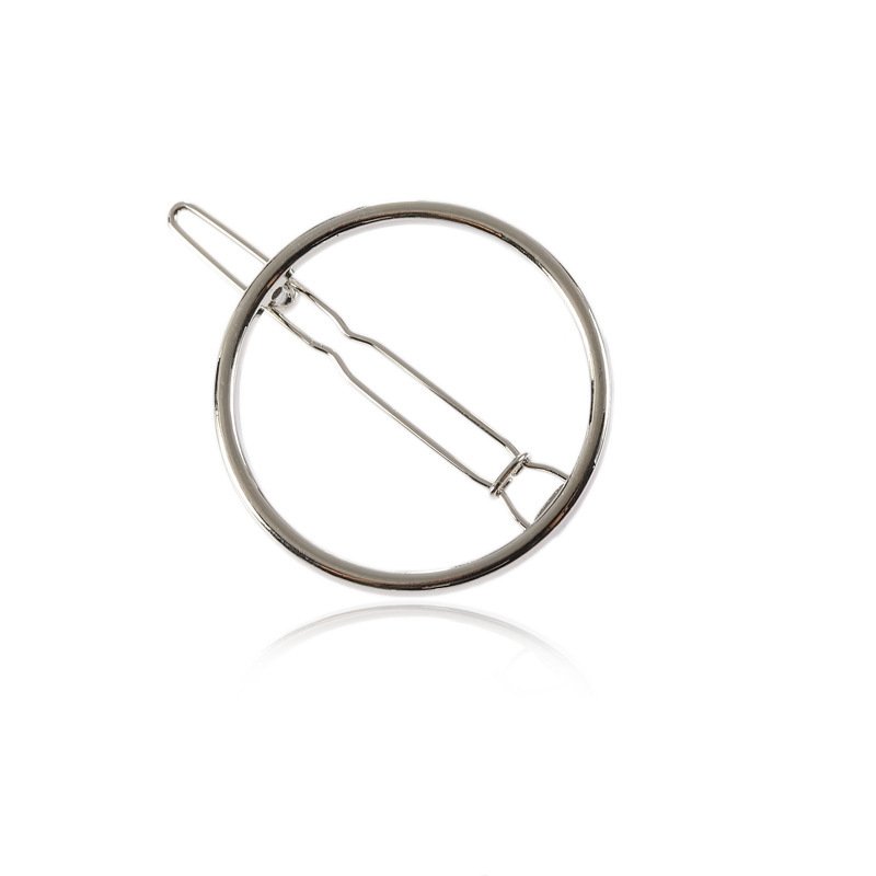 36f4ea67-74b1-421d-b1d8-5f4c4c410ec3.jpg Geometric Triangle Metal Hair Clip Moon Bangs Clip - Image 9