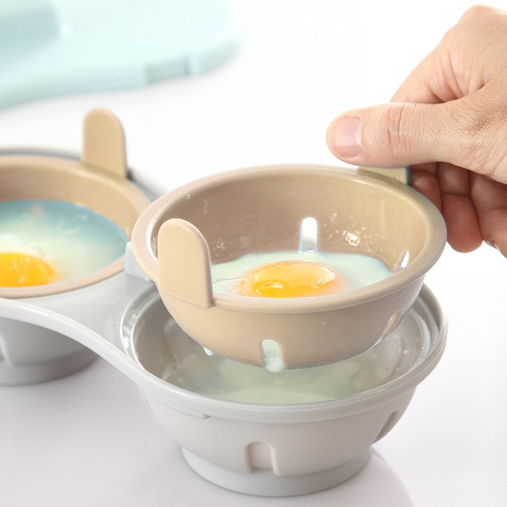 3803435920869.jpg 1Pc Egg Poachers Perfectly Cooked Egg Boiler Cup Egg Skillet Kitchen Steamed Egg Set Double Cooking Tools Microwave Ovens - Image 7