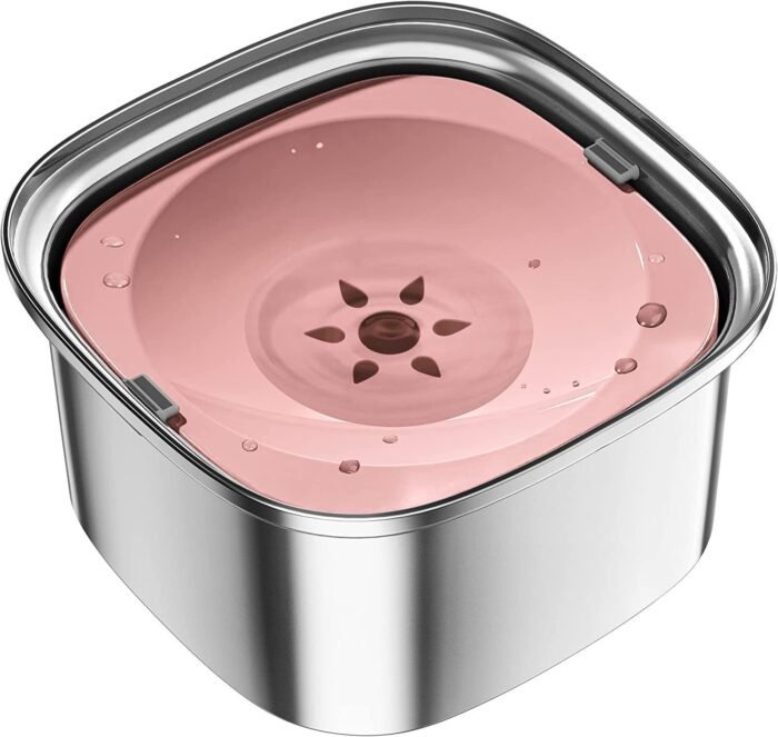 Pet Stainless Steel Water Bowl Large Capacity Floating - Image 7