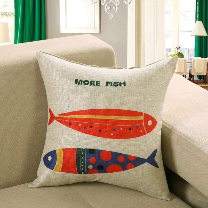 Printed sofa cushion cover - Image 9