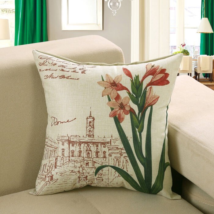 Printed sofa cushion cover - Image 2