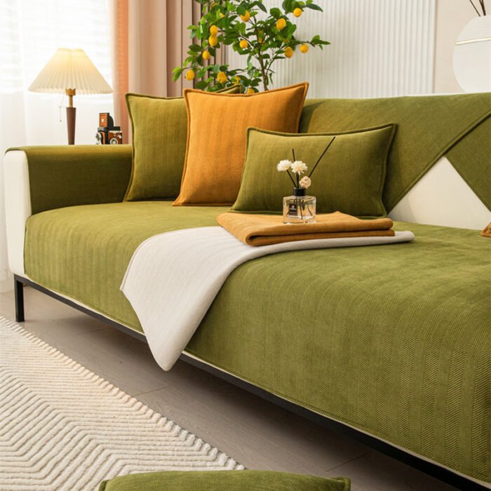 Non-slip All-inclusive Universal Cover Chenille Light Luxury High-end Cushion Cover Towel - Image 1